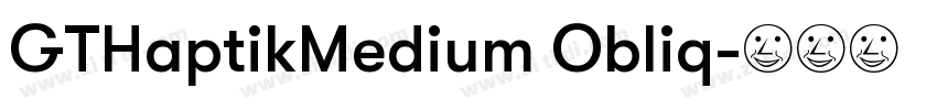 GTHaptikMedium Obliq字体转换